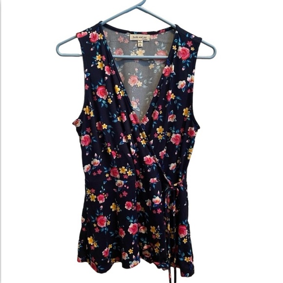 Floral tank top from faith & joy, women’s small - Picture 1 of 7